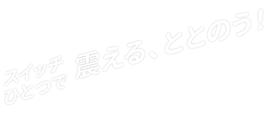 スイッチひとつで震える、ととのう！ - 毛管ブルブル